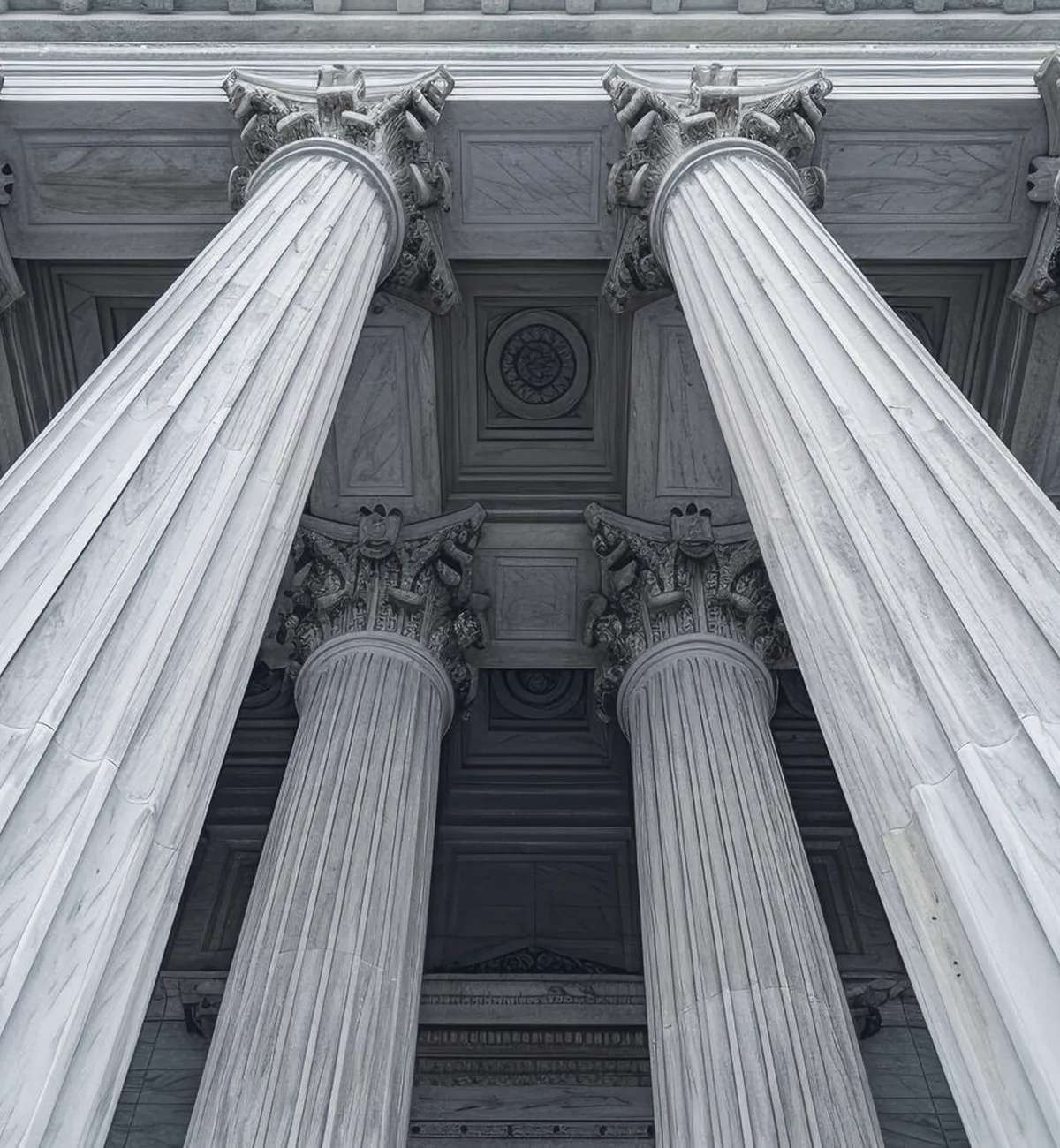 Classical courthouse columns